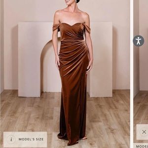 Revelry Ariel Convertible Dress in Rust